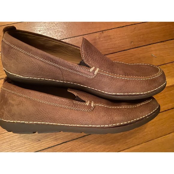 Geox Respira 100% Leather Loafers Mens Size 45/12 ~ Beautiful - Picture 4 of 5